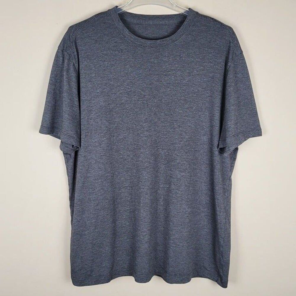 Lululemon Size XL Heathered Gray Short Sleeve Shirt Lightweight Performance